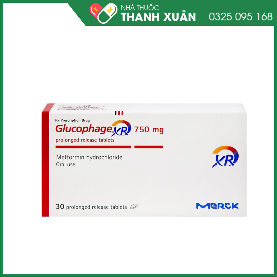 Glucophage XR 750mg điều trị tiểu đường tuýp II